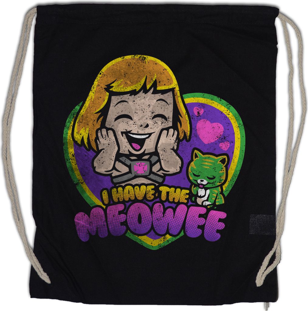 Urban Backwoods I Have The Meow, Turnbeutel, Farbe: Schwarz