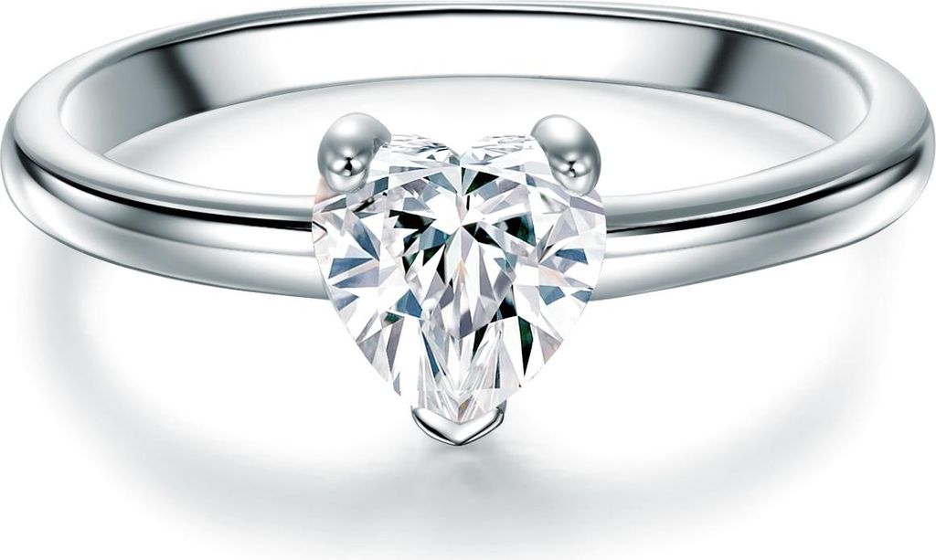 Ring Sterling Silber Zirkonia weiß 60