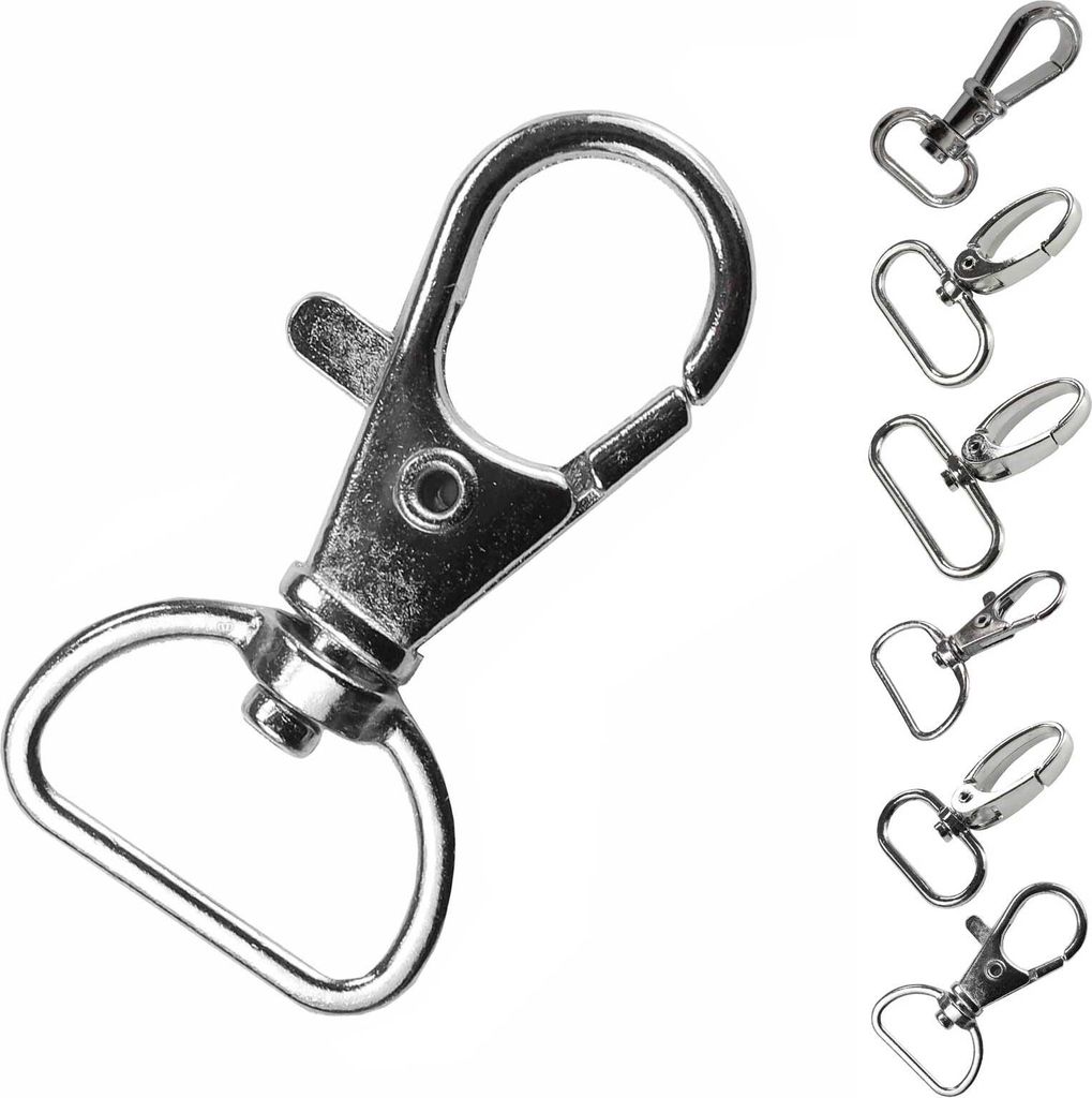 1 Bolzen-Karabiner Karabinerhaken Größen Farbwahl - Gurtband Hundeleinen