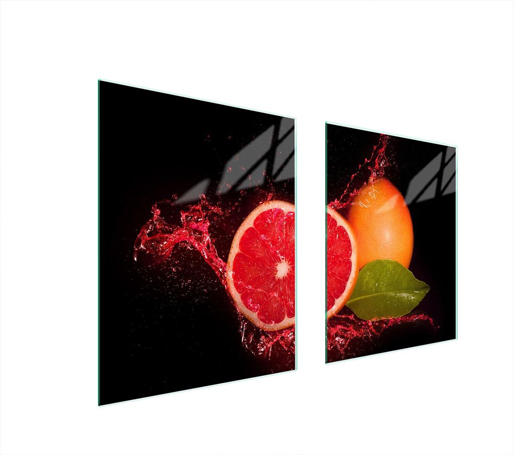 Glasschutzplatte Für Herd 85X52 Grapefruit