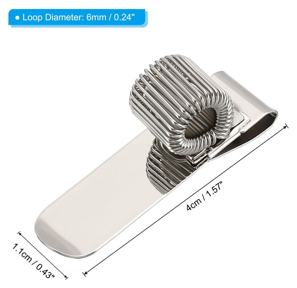3Stk Stift Halter Klammern Metall Horizontal Tragbar Einzeln Feder Schleife Bleistift Veranstalter fš¹r Bš¹ro Business Taschenbuch Klemmbrett S...