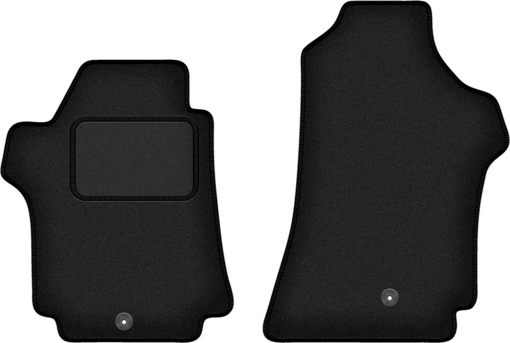 Tappetini Anteriori Hyundai Cargo II - Velour Nero con Clip Sicurezza