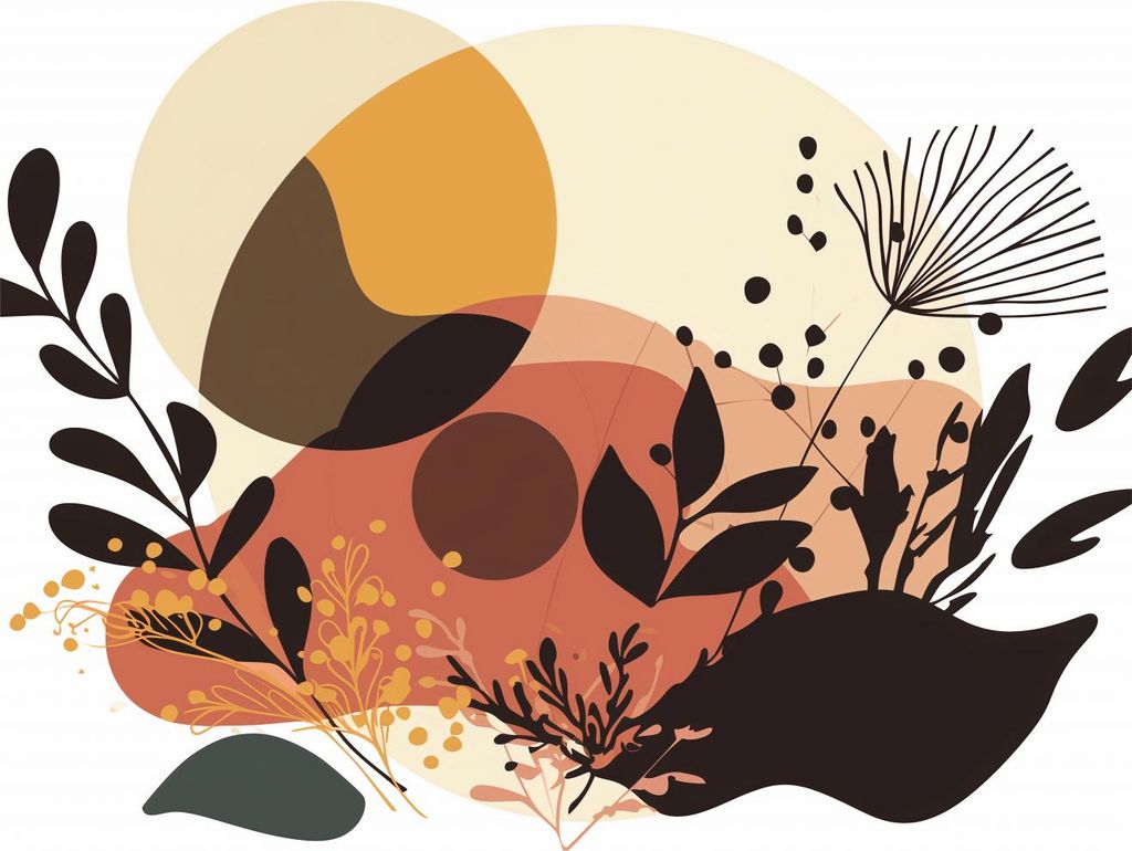 Plakat 80x60cm Sonnenuntergang im Garten