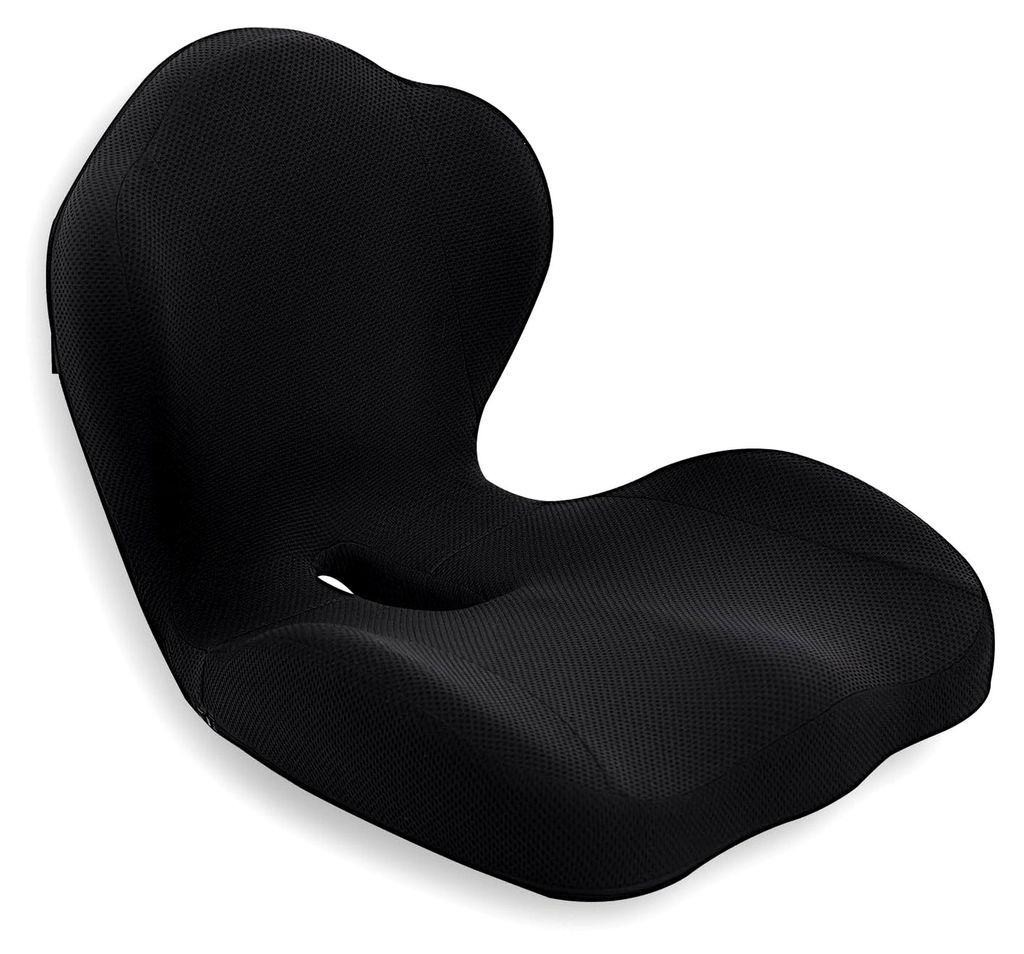 Extra großes Sitzkissen mit Rückenstütze für Bürostühle, zweilagiges Memory-Schaum-Stuhlkissen, ergonomisches Lendenstützkissen, rutschfest,...