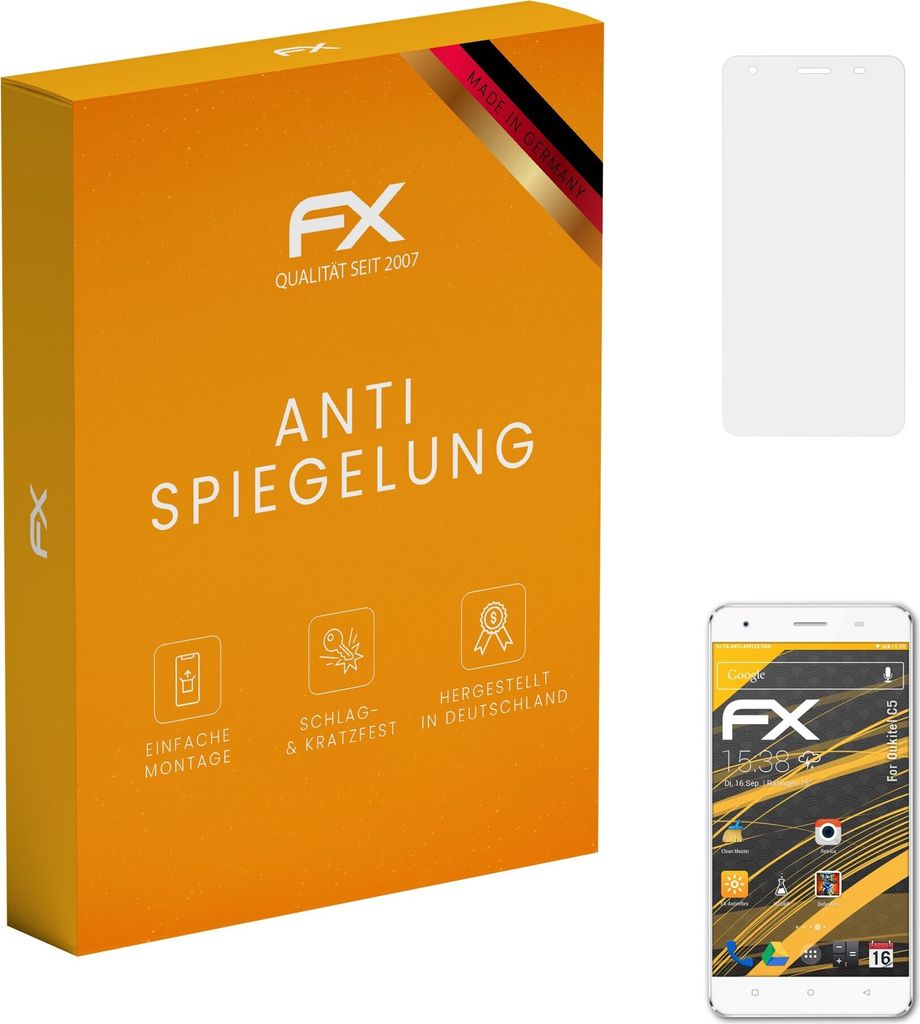 atFoliX FX-Antireflex 3x Schutzfolie kompatibel mit Oukitel C5 Displayfolie