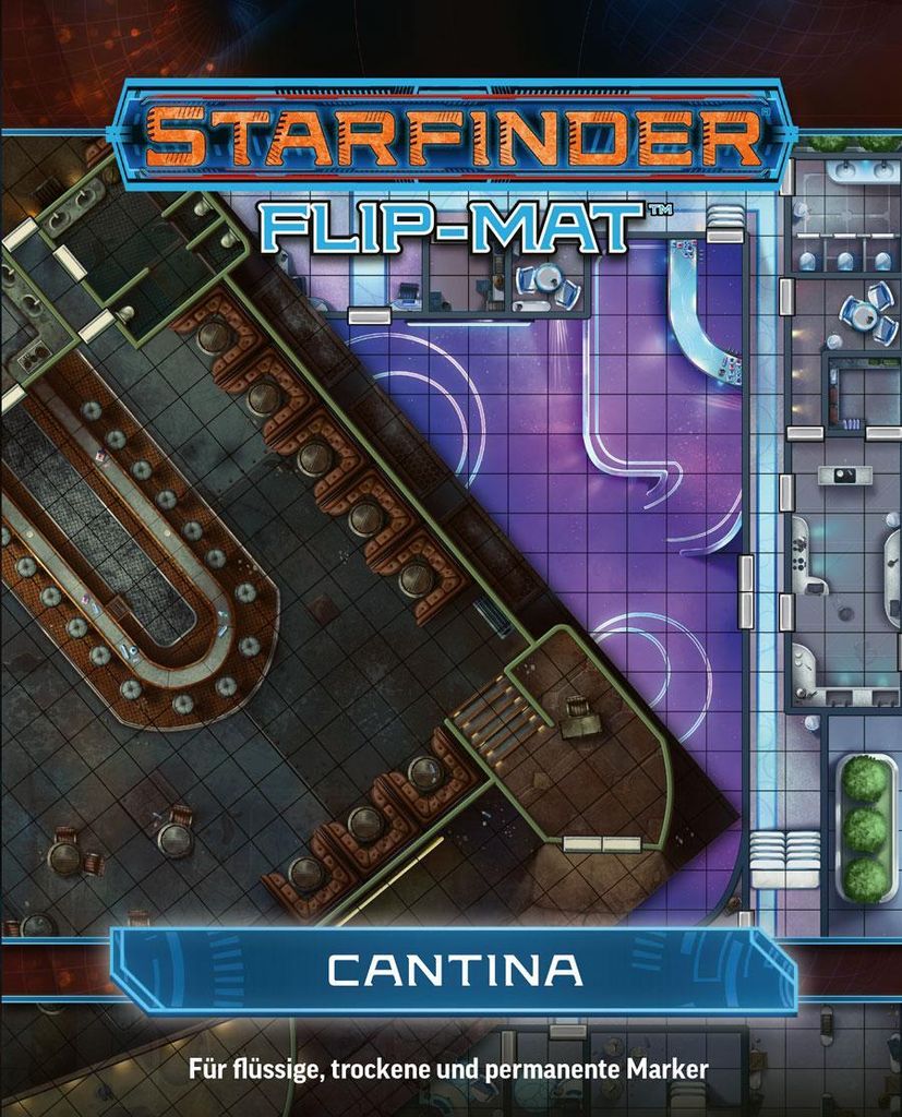 Starfinder Flip-Mat: Cantina – Sci-Fi Spielmatte für Rollenspiele