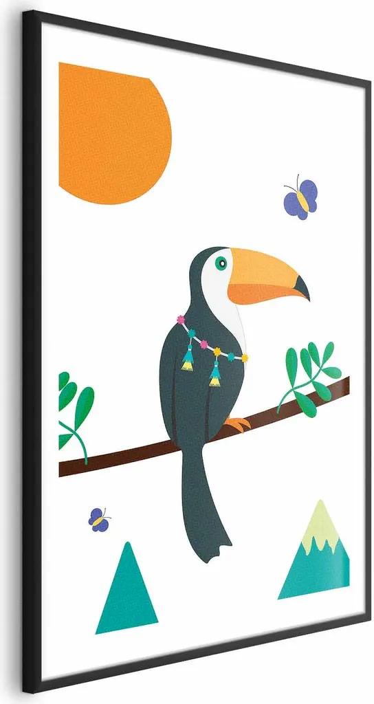 Poster Natura Esotica Tucano 40x60 cm - Stampa Artistica con Cornice