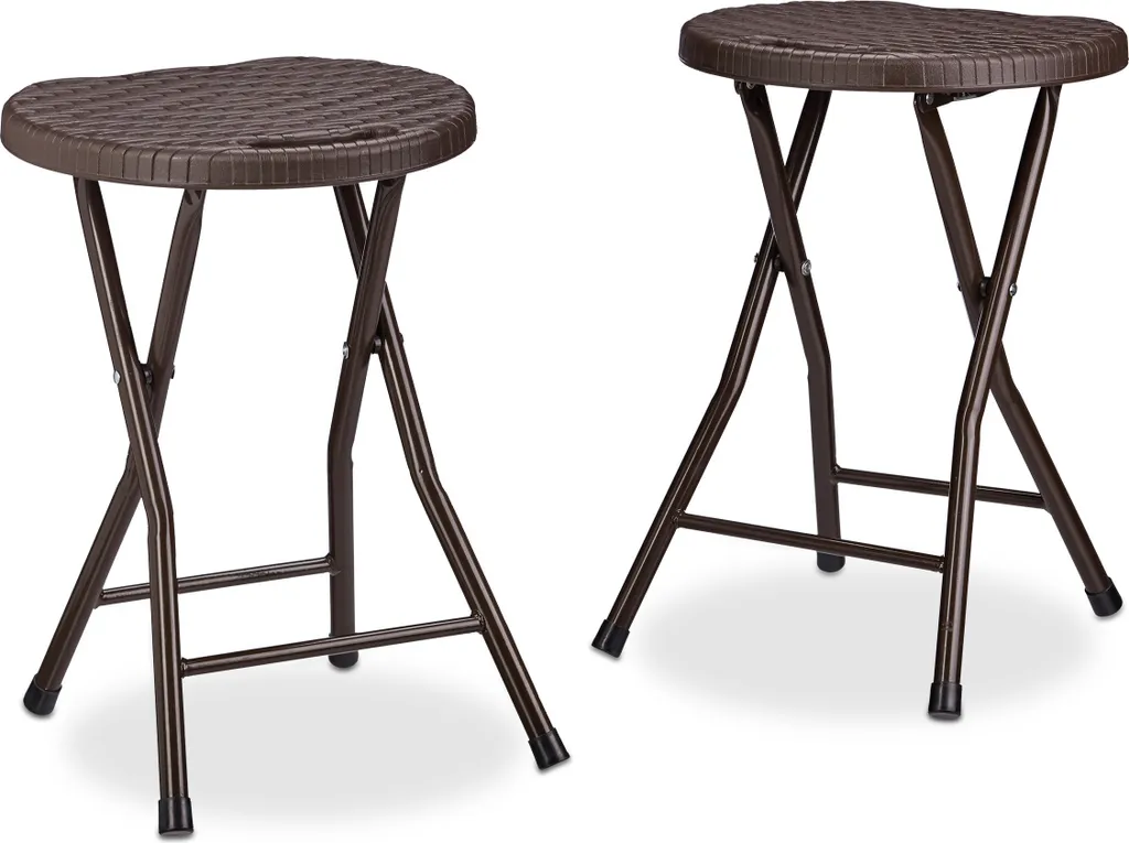 Tabouret de jardin pliant polyvalent pour balcon et terrasse BASTIAN