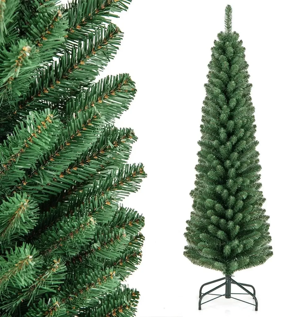 Petit Sapin de Noël 150 cm - Modèle Gain de Place pour Appartement Vert