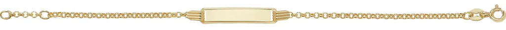 Gourmette Fille Or Inaltérable - Bijou Peau Sensible - Or 375/1000