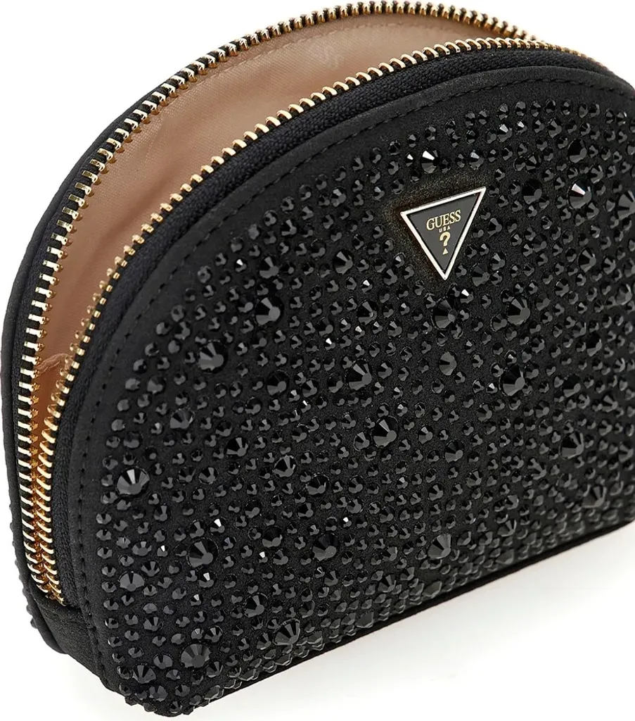 Petit sac Guess rigide format dôme zippé avec logo frontal premium