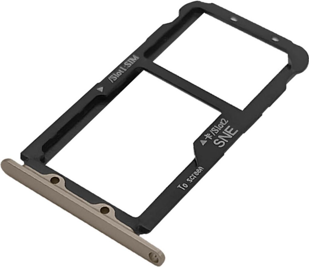 Clappio, SIM-Kartenhalter für Huawei Mate 20 Lite Nano Sim + Micro-SD, Gold