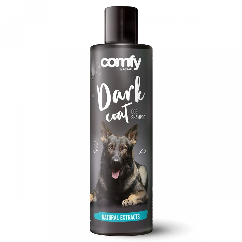 Comfy Hundeshampoo Dark Coat 250 ml – Pflege für schwarzes Fell, Walnussextrakt, Glanz & intensive Farbauffrischung