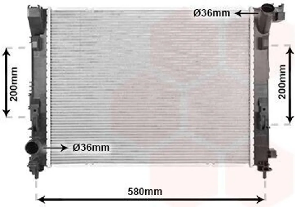Radiateur de rechange pour moteur Renault Clio V et Nissan Micra V (K14)