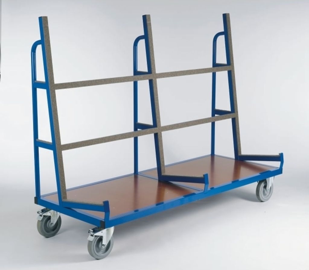 Transportwagen für Trenn- u. Stellwände LxBxH 2000x800x1585mm