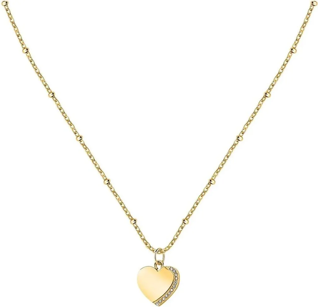 Collier en cristaux et pendentif plaqué or pour femme style chic