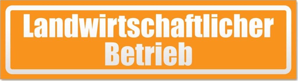 Landwirtschaftlicher Betrieb invertiert Magnetschild Schild magnetisch