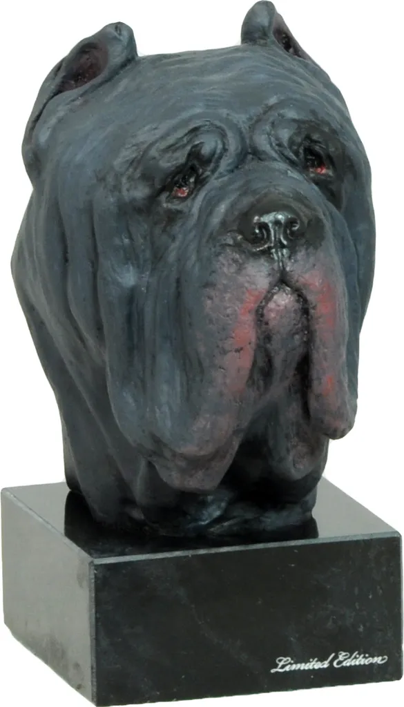 Statue Mastiff Napolitain Art-Dog - Figurine de Collection Peinte à la Main