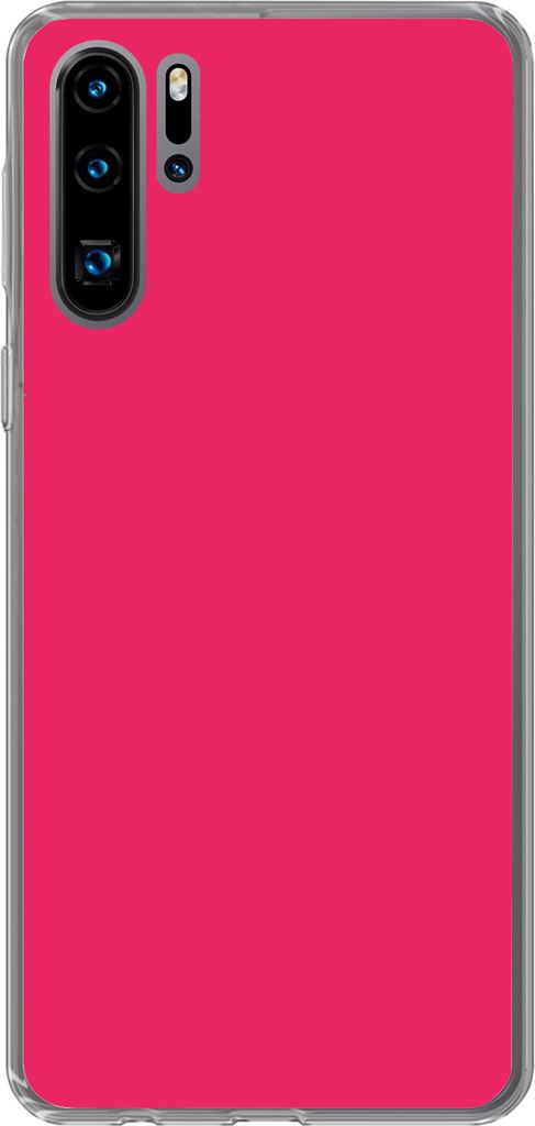 MuchoWow Handyhülle Schutzhülle Hülle für Telefoonhoesje Huawei P30 Pro Karmin - Farben - Palette - Rosa Silikon Softcase Handy Hülle - Schu...