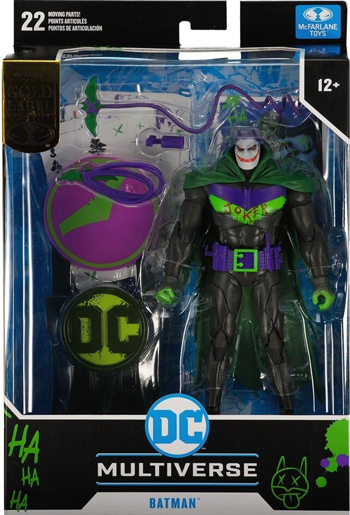 Mcfarlane Toys Batman Gold Dc Multiverse Action: White Knight Jokerized Label Figur 18 Cm Durchsichtig Durchsichtig One Size