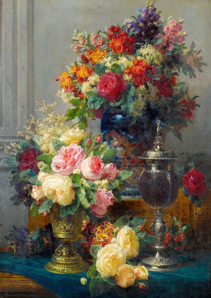 ENJOY Puzzle Frühlingsblumen mit Kelch 1000 Teile Produktbild 