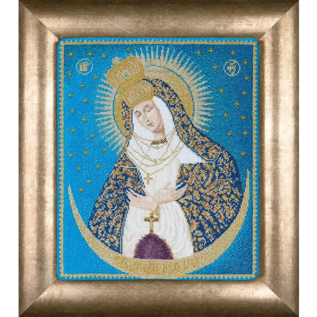 Kit Ricamo Icona Madonna Porta dell'Aurora Thea Gouverneur Aida 18ct - 1