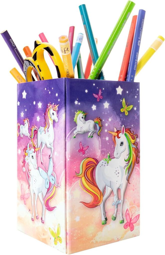 HERMA 19731 Stiftehalter mit Einhorn Motiv, faltbar, Produktbild 