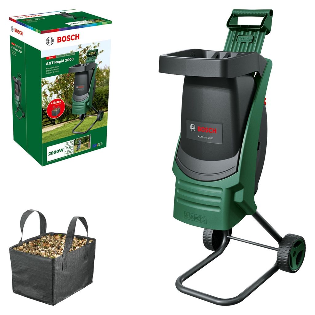 Bosch Häcksler Rapid-Häcksler AXT 2000 RAPID inkl. Fangsack Produktbild 