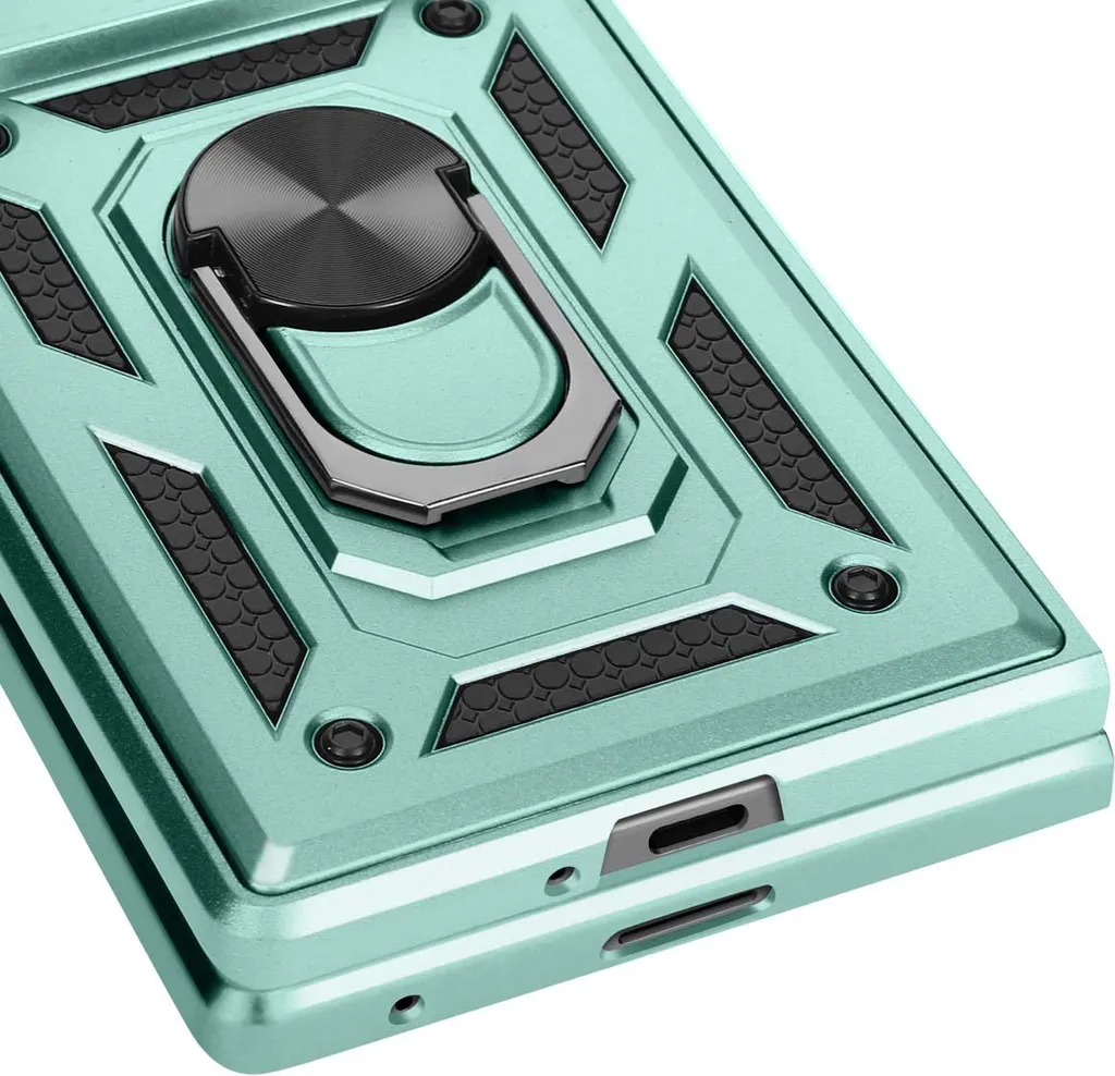 Offerta Custodia Avizar Galaxy Z Fold7 - Protezione 360° e Ring Verde - 5