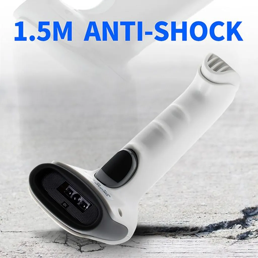 Lecteur Code-barres CCD USB Qoltec Haute Précision - Modèle Blanc 1D