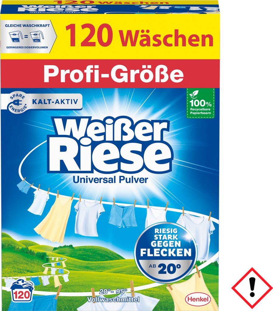 Weißer Riese Universal Pulver Profi Wäsche 120WL 6000g Produktbild 1