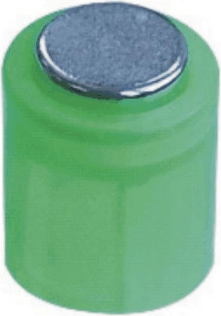 Magnet Zylinder 14x9mm bis 1900g VE=10x6 Stück kristallgrün