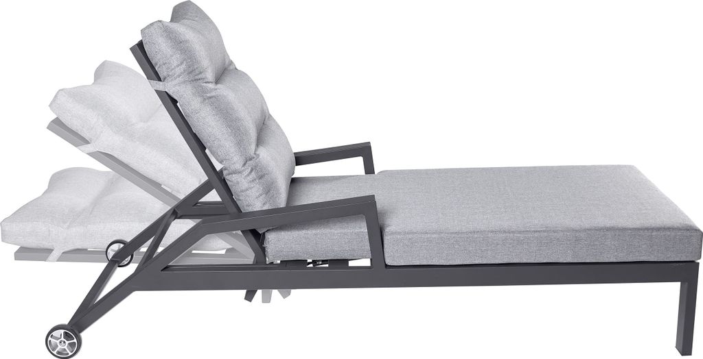 LC Garden »Bondino« Sonnenliege Gartenliege Relax anthrazit