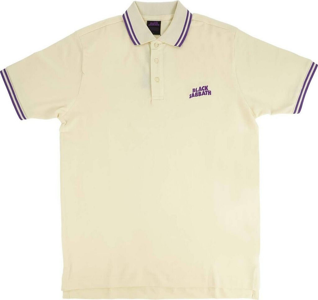 Black Sabbath - Poloshirt Logo für Herren/Damen Uni RO608 (M) (Natürlich)