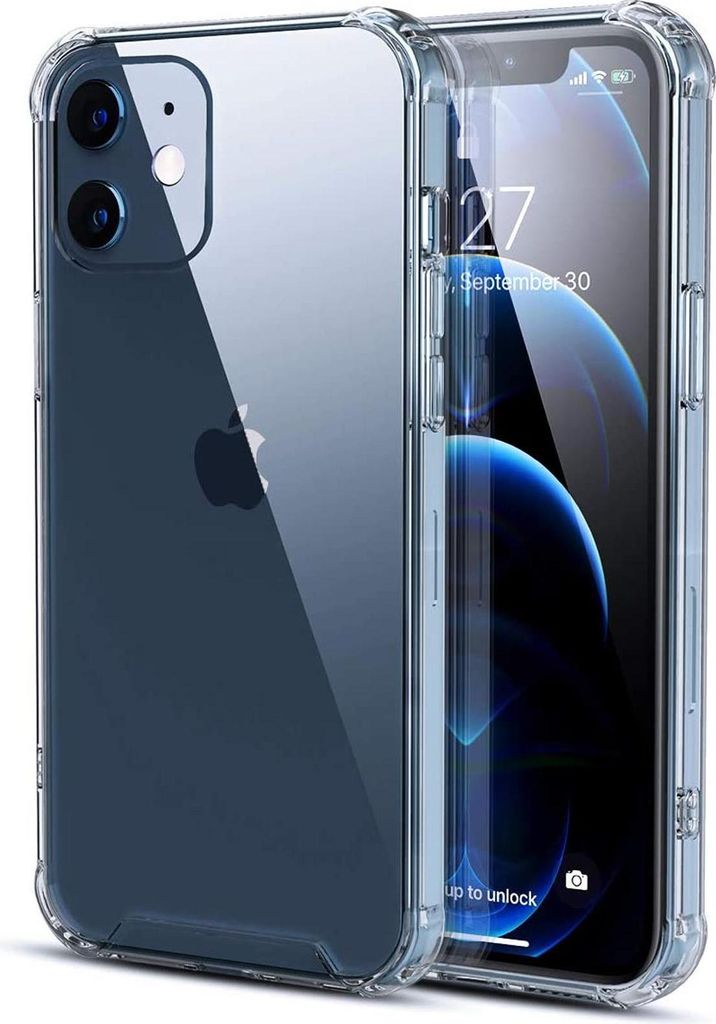 Hülle für Apple iPhone 12 Mini Schutzhülle Anti Shock Handy Case Transparent Cover