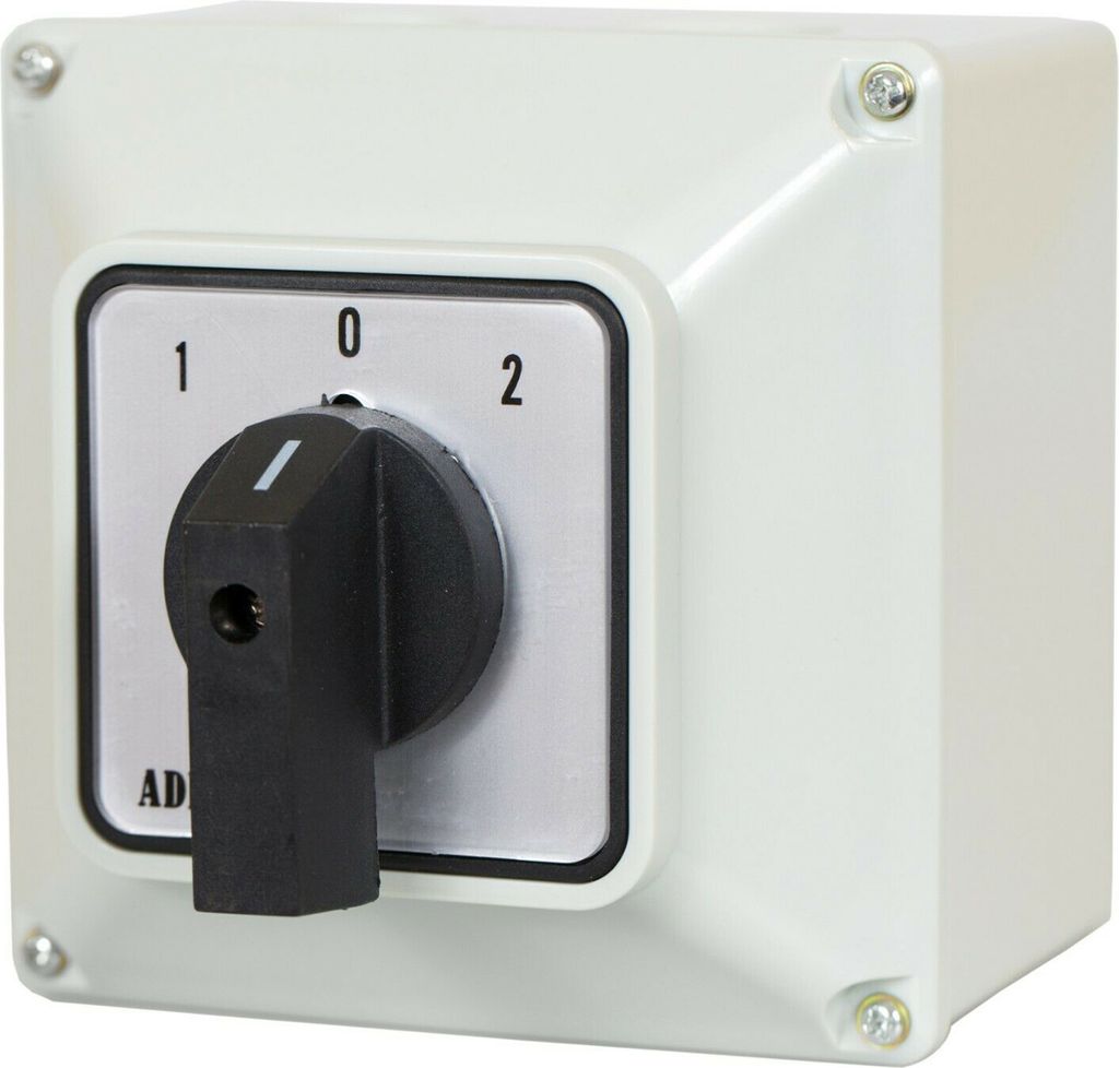 Universal-Nockenschalter 1-0-2 Drehschalter im Gehäuse 32A Produktbild 