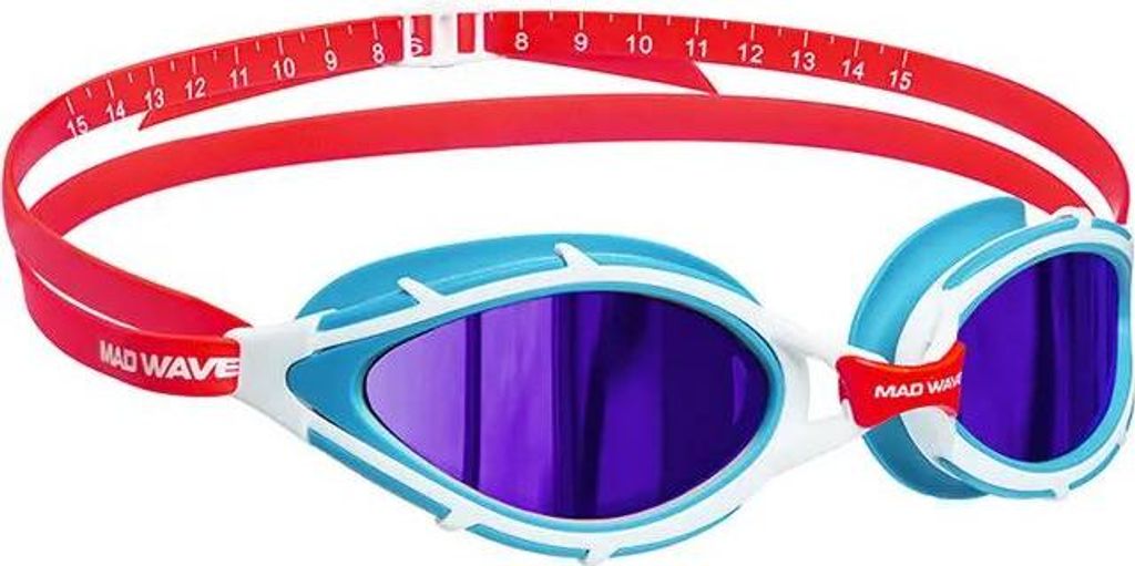 Madwave Trilogy Rainbow Polarized Polarisierte Schwimmbrille Rot Herren,Damen Rot One Size