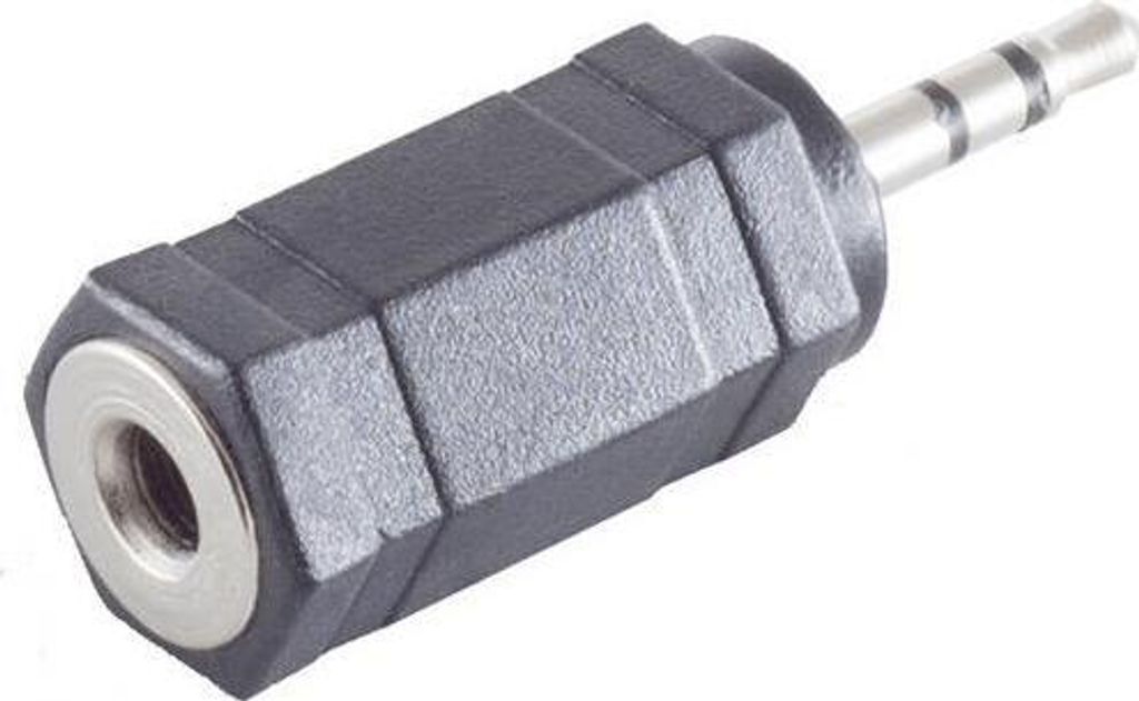 Adapter voor audioaansluiting, stekker 2,5 mm stereo Productafbeelding 