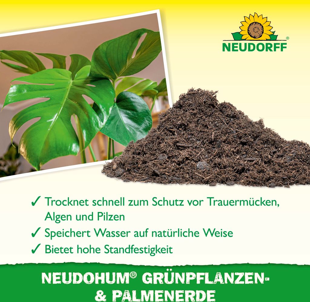 Neudorff NeudoHum Grünpflanzen & PalmenErde - 3 Liter Produktbild 6