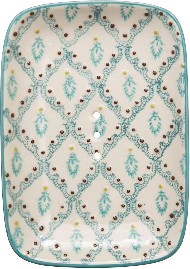 Porte-savon céramique perforé 13,5 cm - Drainage efficace et anti-glisse