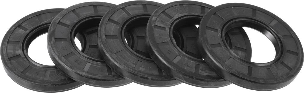 Universelle Öldichtung TC Doppellippe W Stahlfeder Dichtungsring Rotierende Wellendichtung 38x72x8mm Hochdruck-NBR-Gummi Schwarz 5 Stück