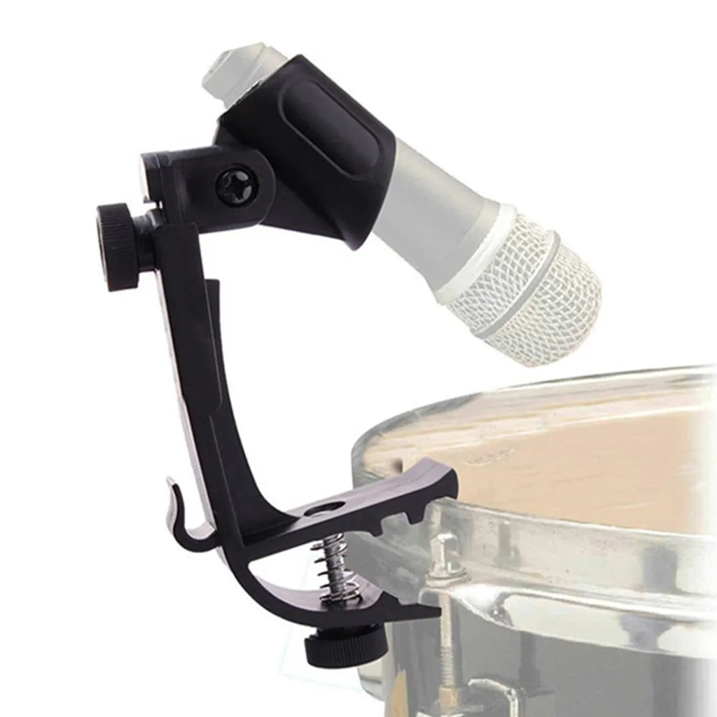 Support Microphone Batterie avec Hauteur Ajustable et Filetage Standard - 5