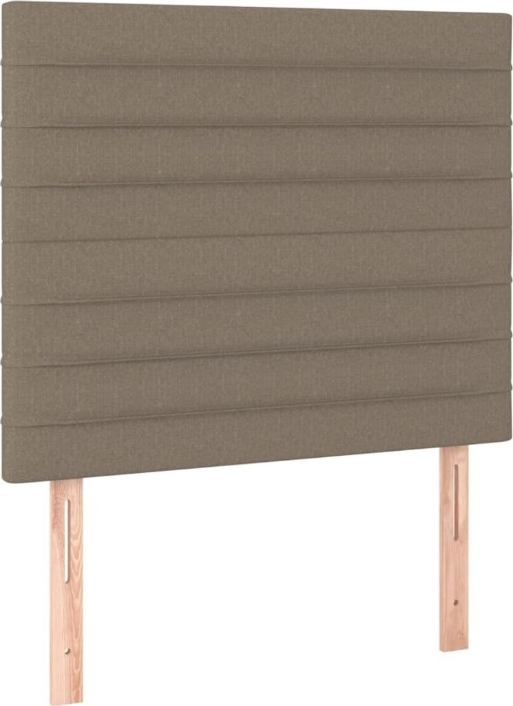 Kopfteil Taupe 90x5x118/128 cm Stoff