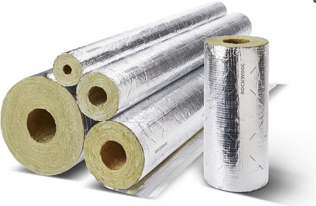 ROCKWOOL Alu-Heizungsrohrschale RS800 42mm x Dämmdicke 40mm, per Meter
