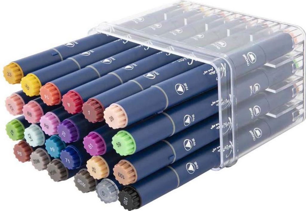 Marqueurs ronds Nassau Dual - 24 pièces Image du produit 