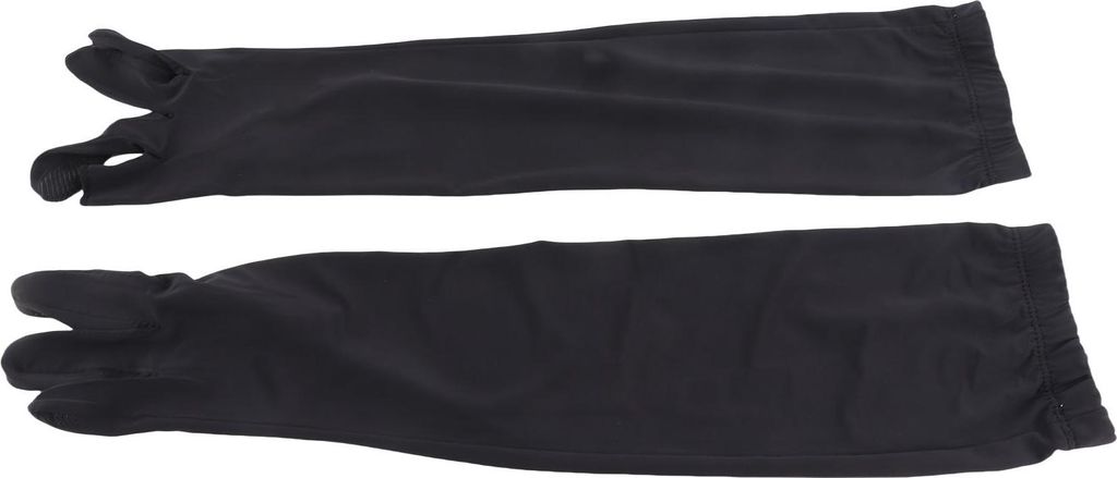 Armstulpen, sonnenfest, schwarz, freiliegendes 2-Finger-Nylon, Silikon, elastisch, leicht, atmungsaktiv, für den Außenbereich