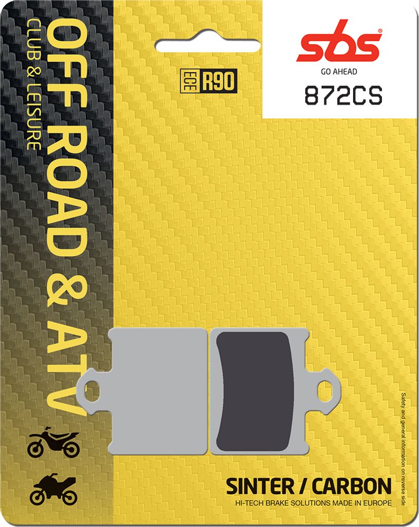 Bremsbelag SBS 872CS (Satz pro Scheibe) Offroad Carbon