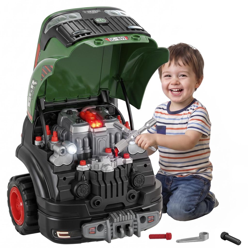 AIYAPLAY Motorspeelgoed, kinderspeelgoed, 60-delige Productafbeelding 
