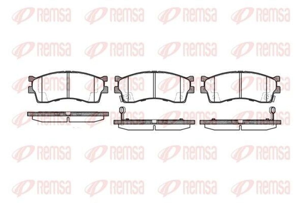 REMSA Bremsbeläge Satz Vorne Bremsklötze für KIA RIO Kombi (DC) 0415.32