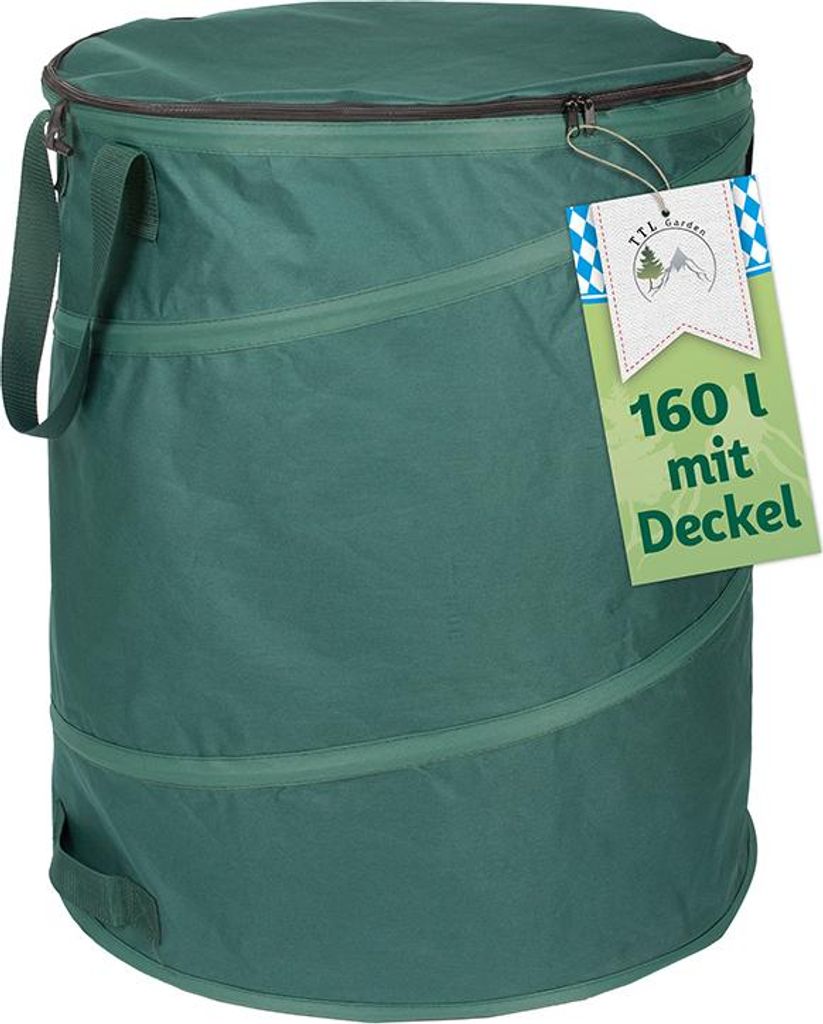 TTL GARDEN Gartenabfallsack DELUXE 160L grün Gartensack Produktbild 